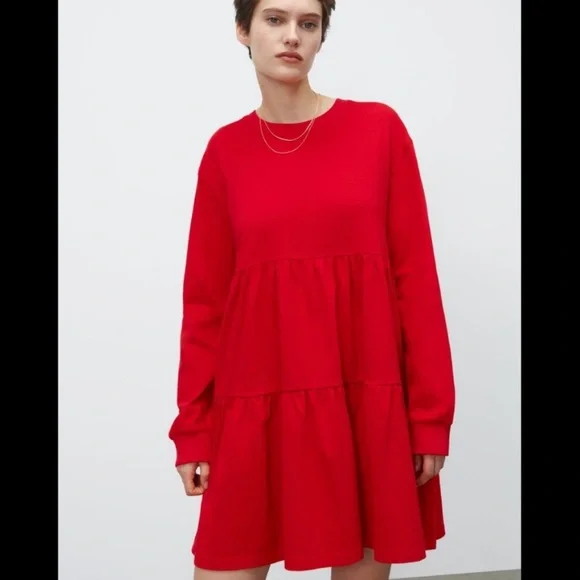 ZARA SHORT TIERED MINI DRESS - Picture 3 of 11